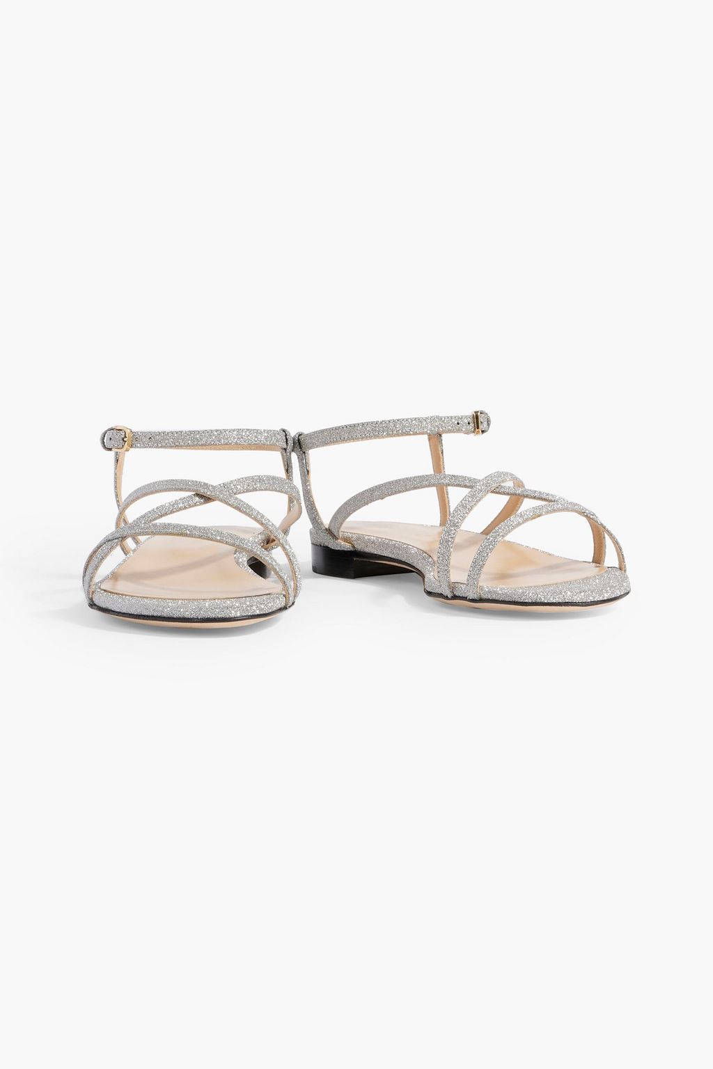SERGIO ROSSI Bon Ton 10 glittered leather sandals