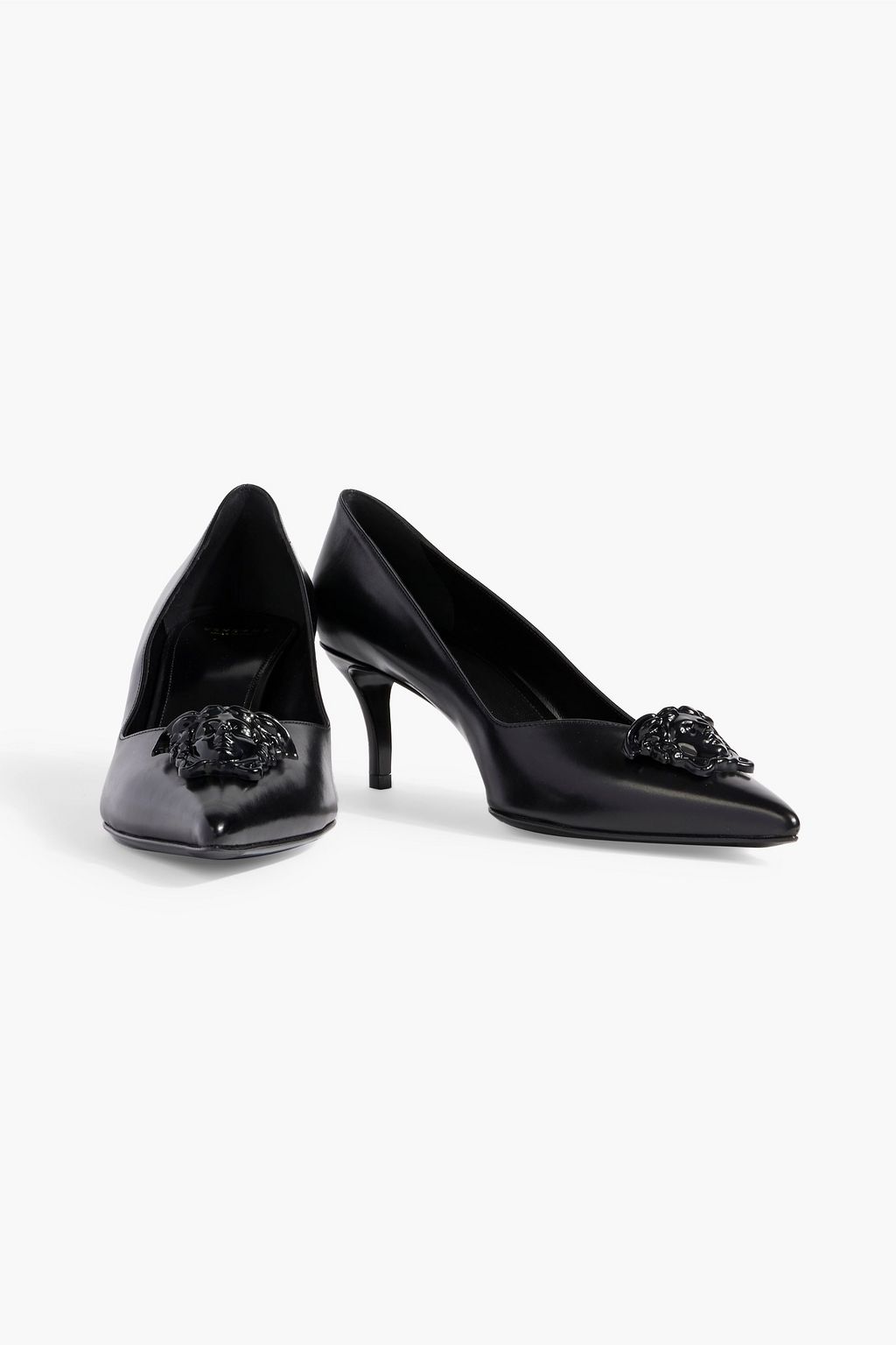 VERSACE La Medusa leather pumps