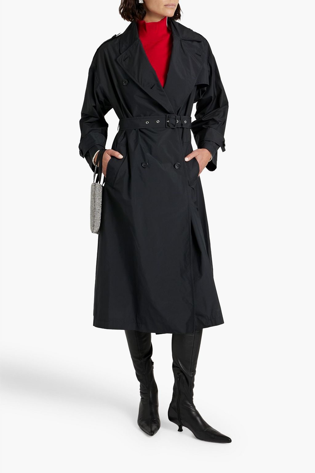 REDVALENTINO Shell trench coat Sale up to 70 off THE