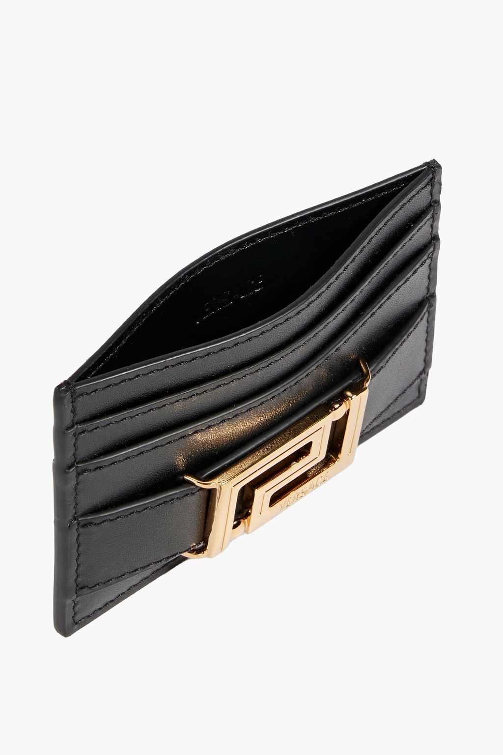 VERSACE Greca Goddess leather cardholder