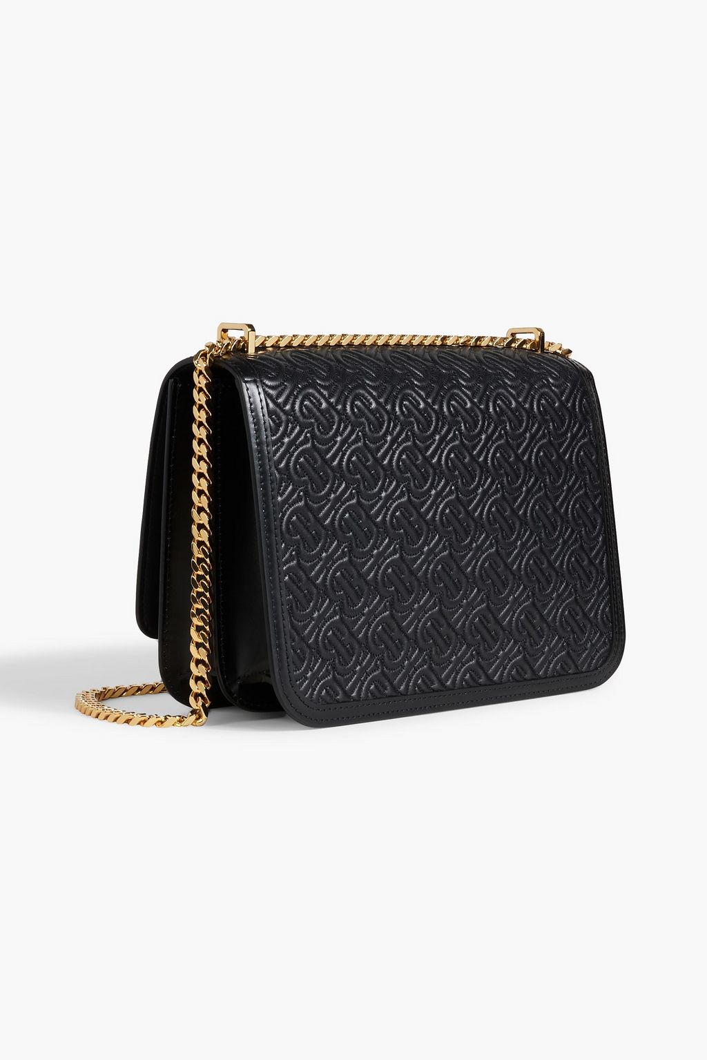BURBERRY TB quilted leather shoulder bag