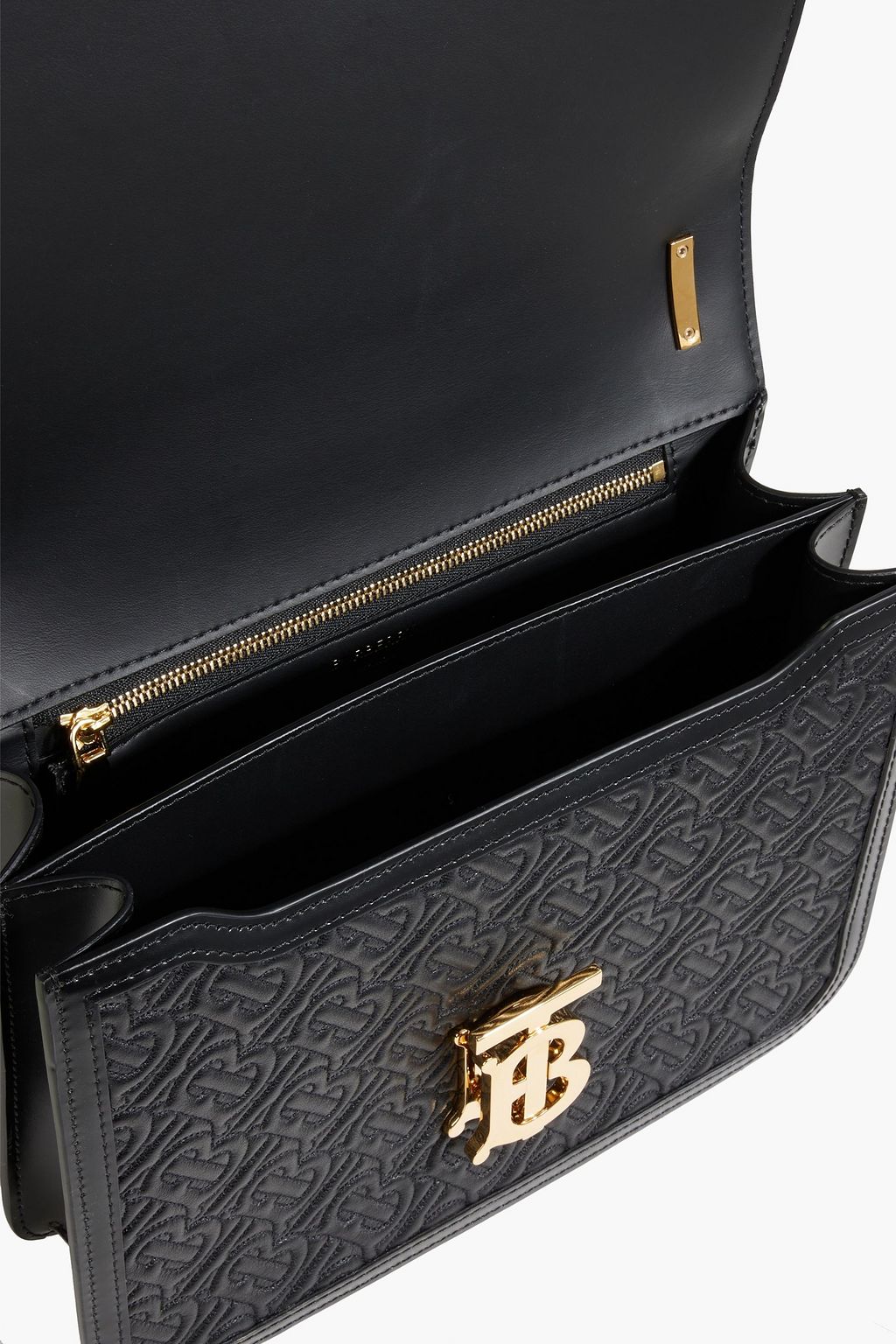 BURBERRY TB quilted leather shoulder bag