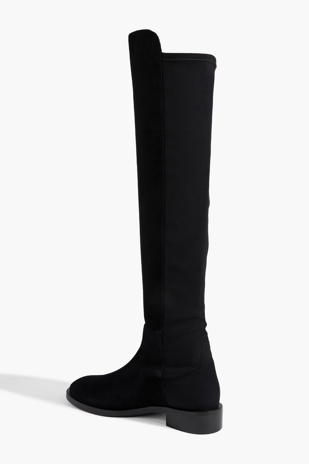 STUART WEITZMAN Keelan microstretch and suede over-the-knee boots