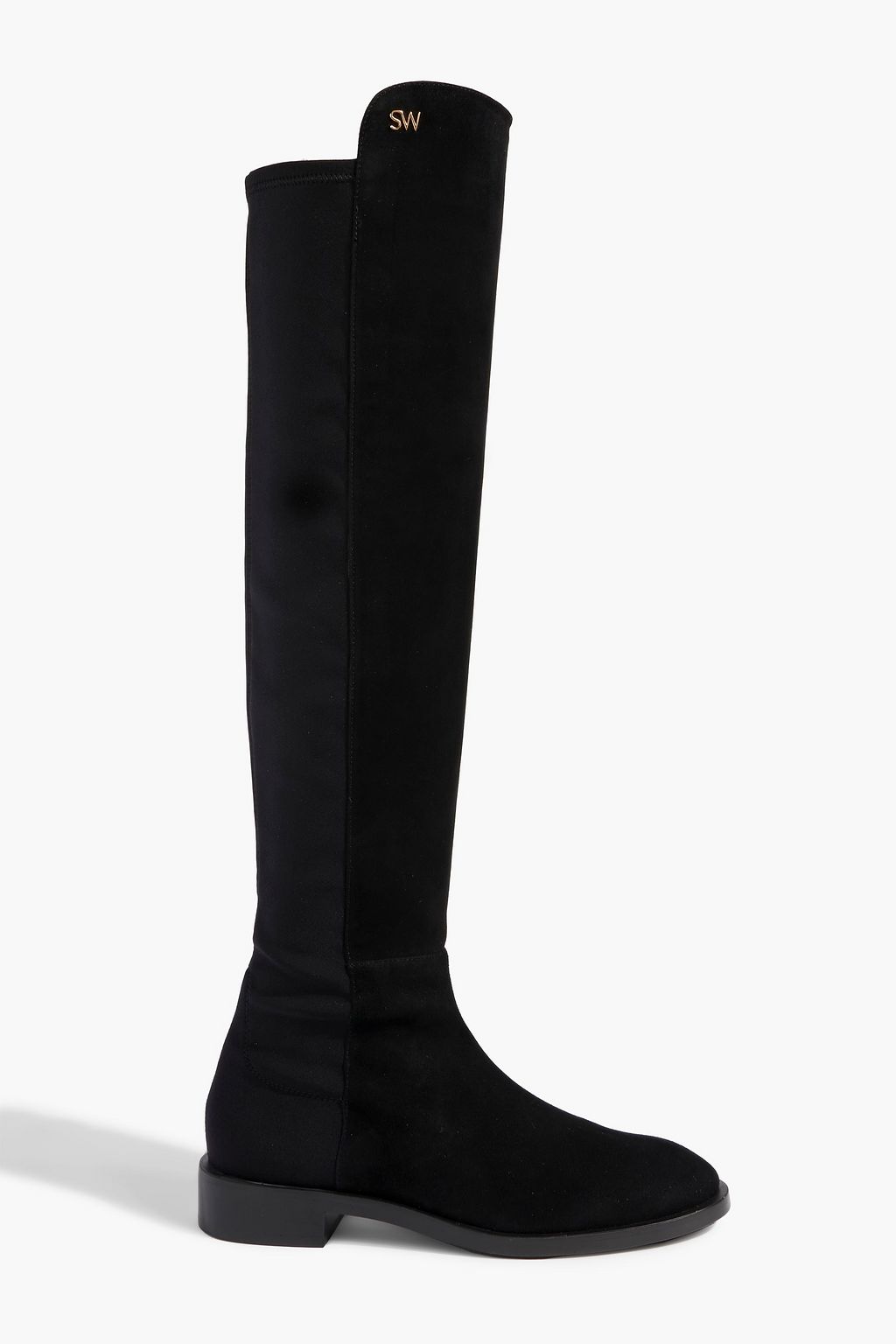 STUART WEITZMAN Keelan neoprene and suede over-the-knee boots | THE OUTNET