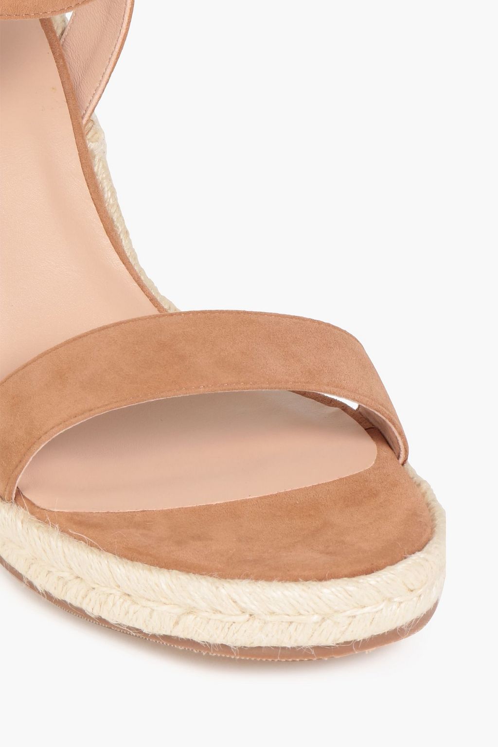 STUART WEITZMAN Teddi suede espadrille wedge sandals
