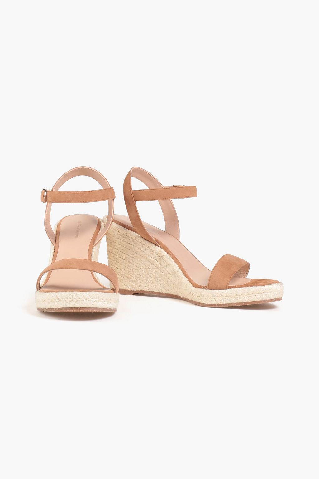 STUART WEITZMAN Teddi suede espadrille wedge sandals