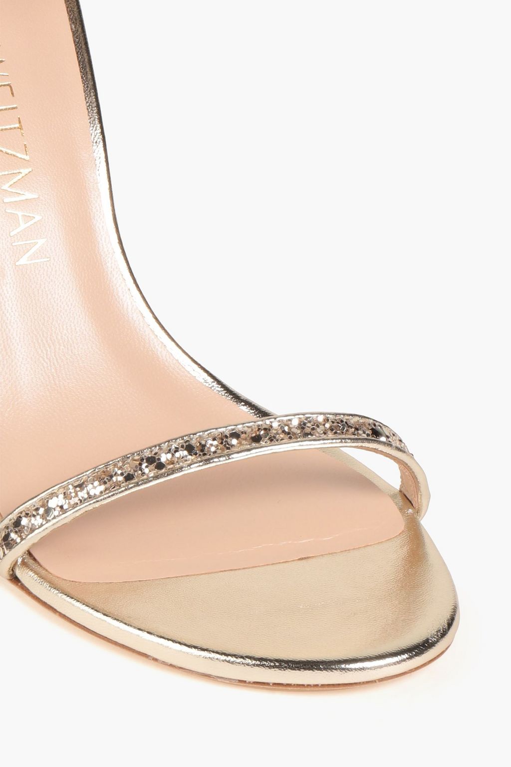 STUART WEITZMAN 織地 サンダル グリッター加工