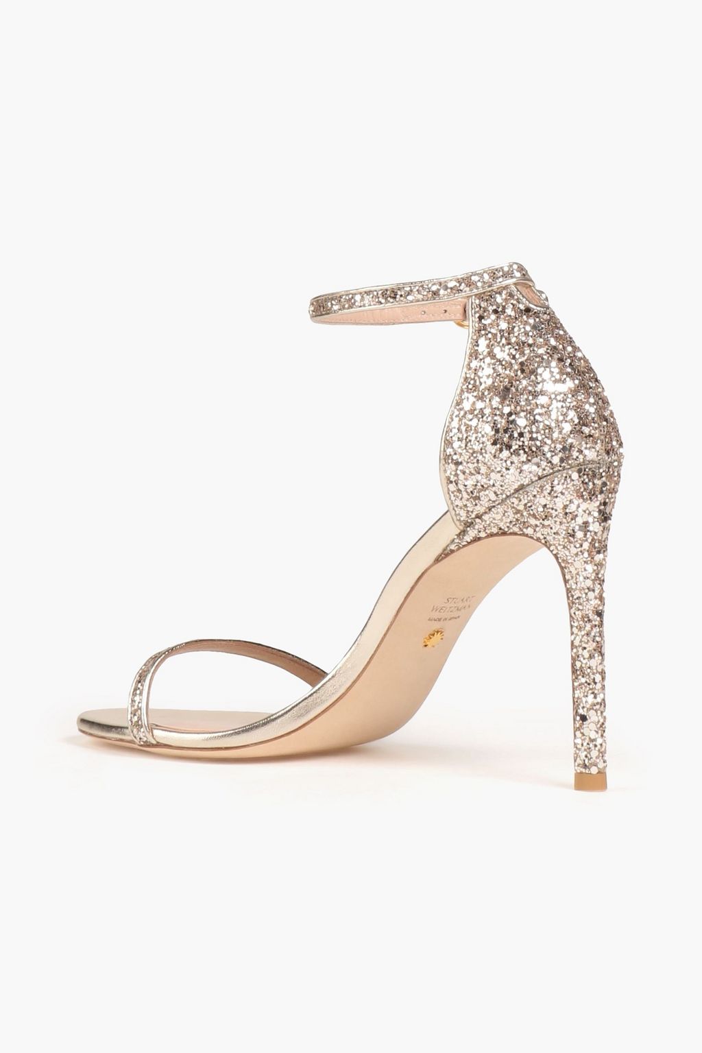 STUART WEITZMAN 織地 サンダル グリッター加工