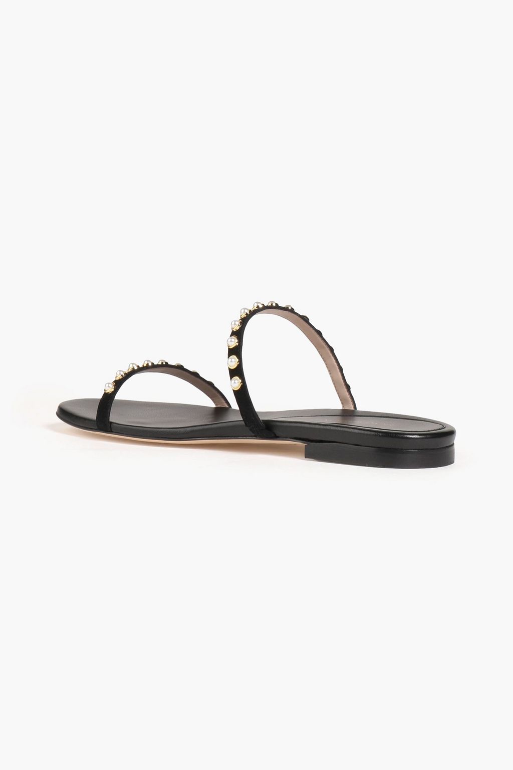STUART WEITZMAN Ameliese Sandalen aus Veloursleder mit Verzierung