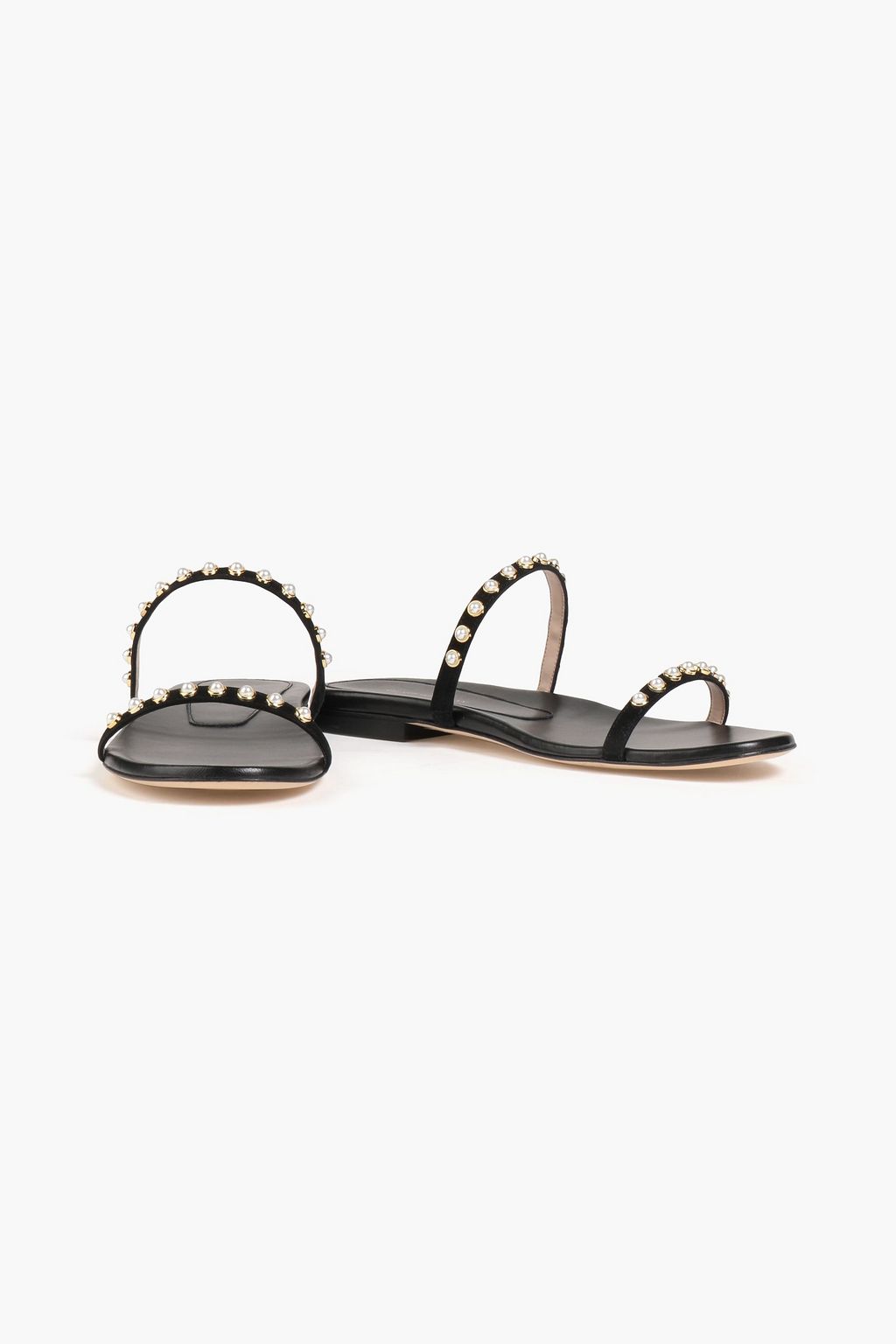 STUART WEITZMAN Ameliese Sandalen aus Veloursleder mit Verzierung
