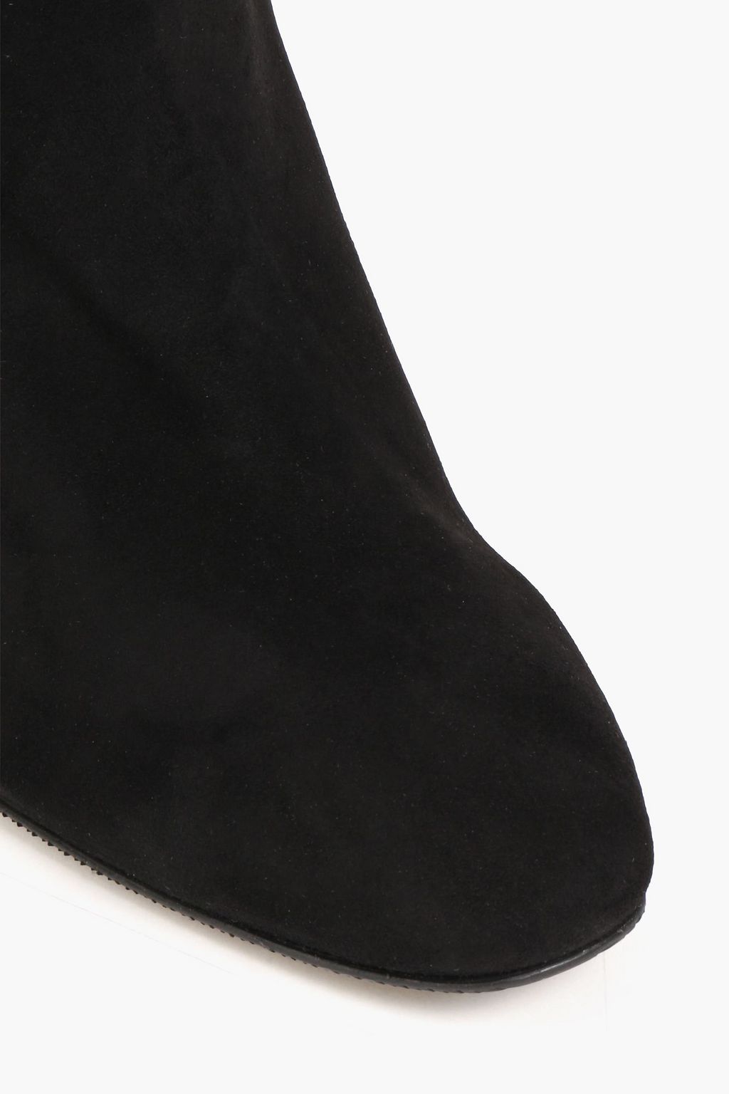 STUART WEITZMAN حذاء بوت بطول الكاحل «كاثارين» من الجلد السويدي بكعب مقاس 80