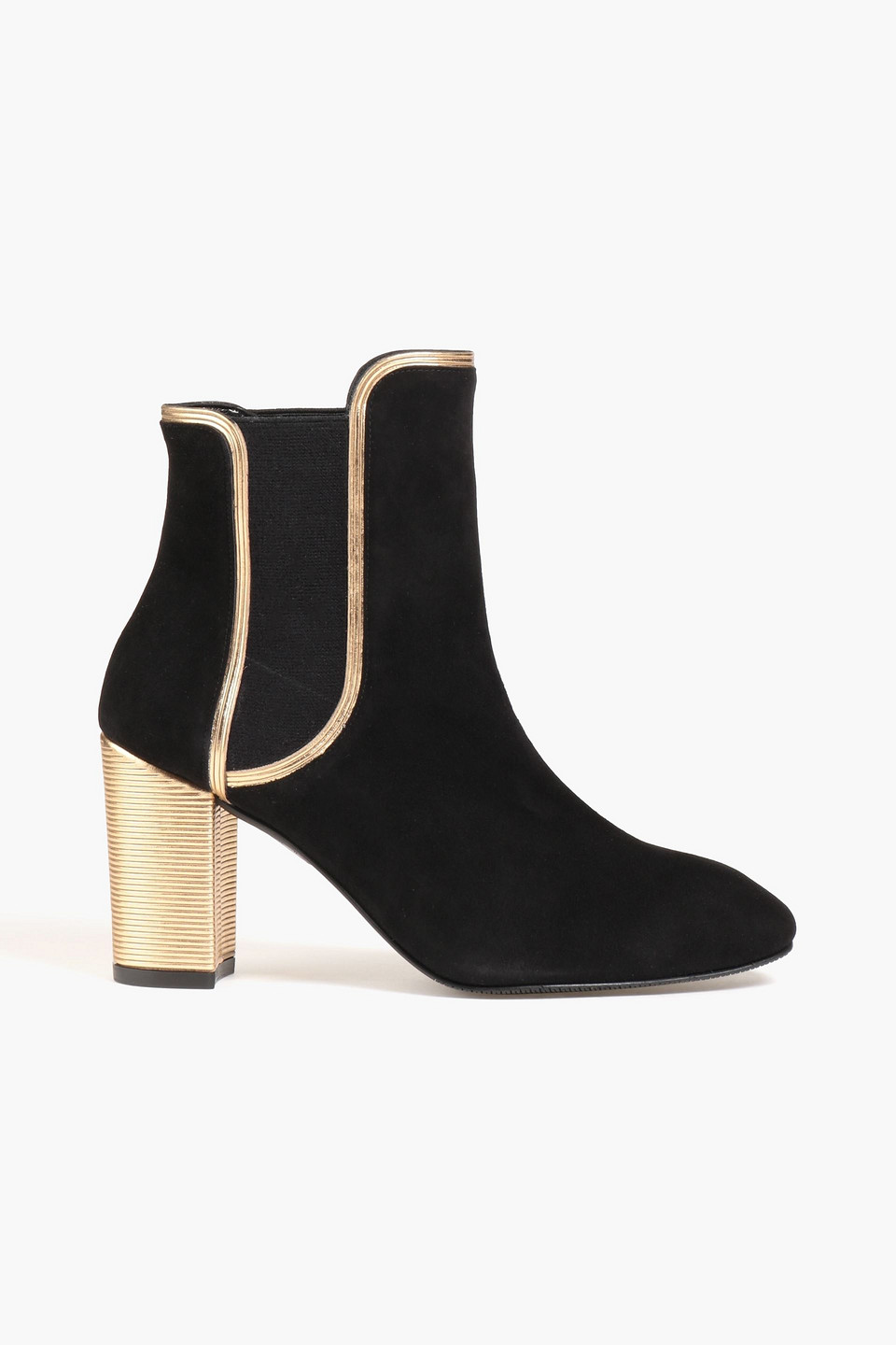 Stuart Weitzman Katharine 80 Suede Ankle Boots In Black