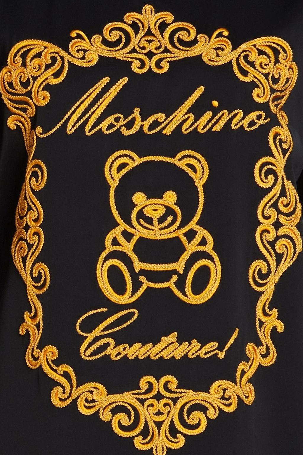 MOSCHINO Embroidered cady mini dress