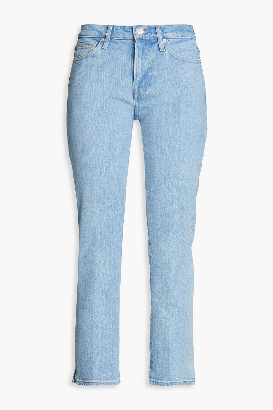 Frame Le High Hoch Sitzende Jeans Mit Geradem Bein In Light Denim