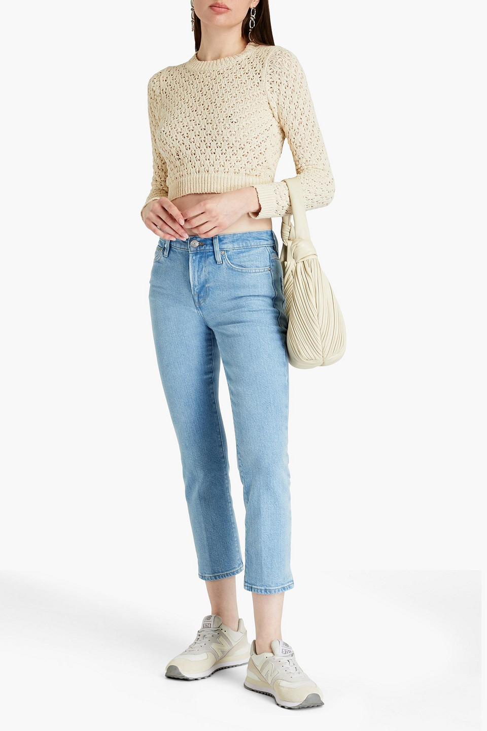 FRAME LE HIGH CROPPED HIGH-RISE STRAIGHT-LEG JEANS 3074457345636688619