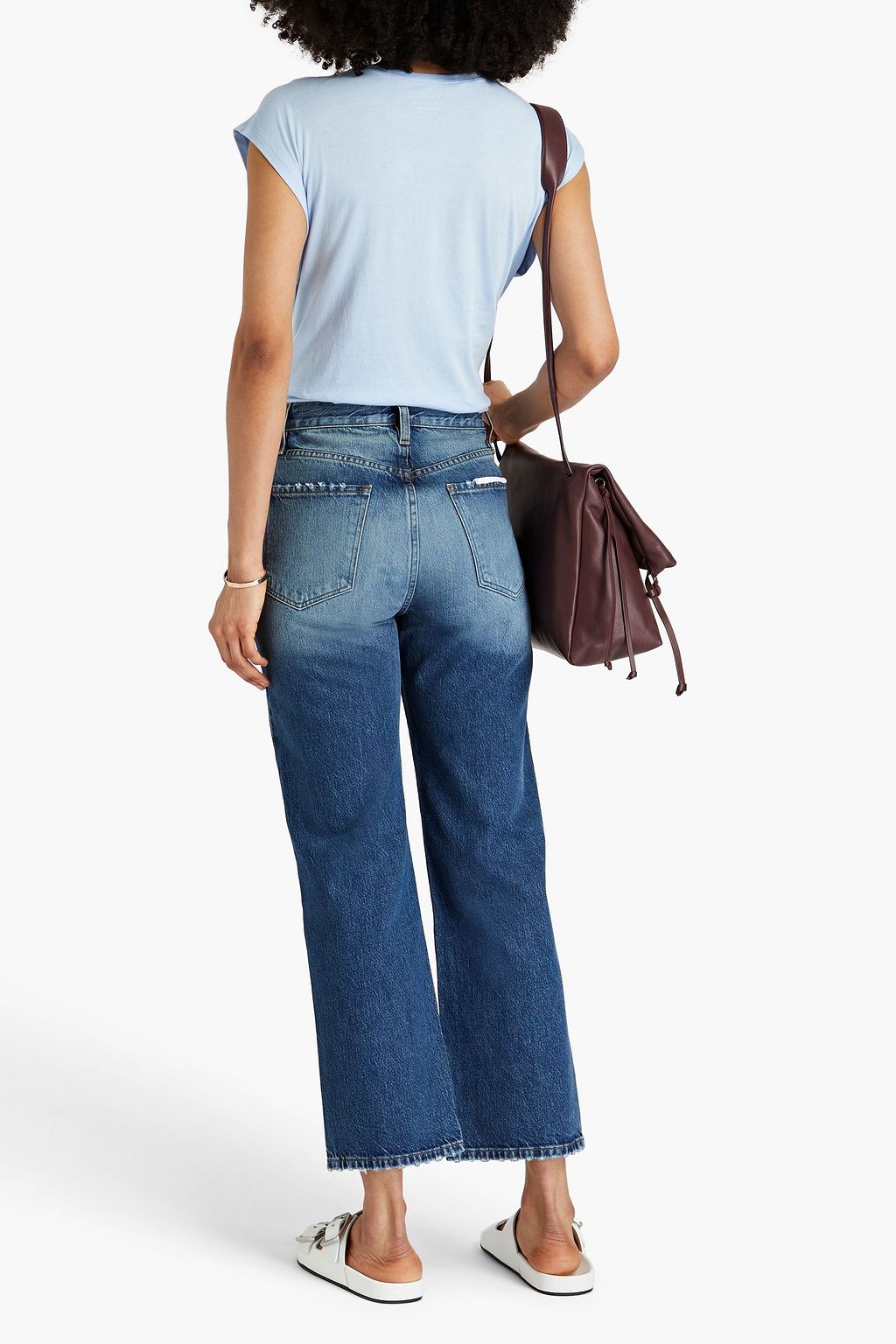 FRAME Le Jane Crop high-rise straight-leg jeans