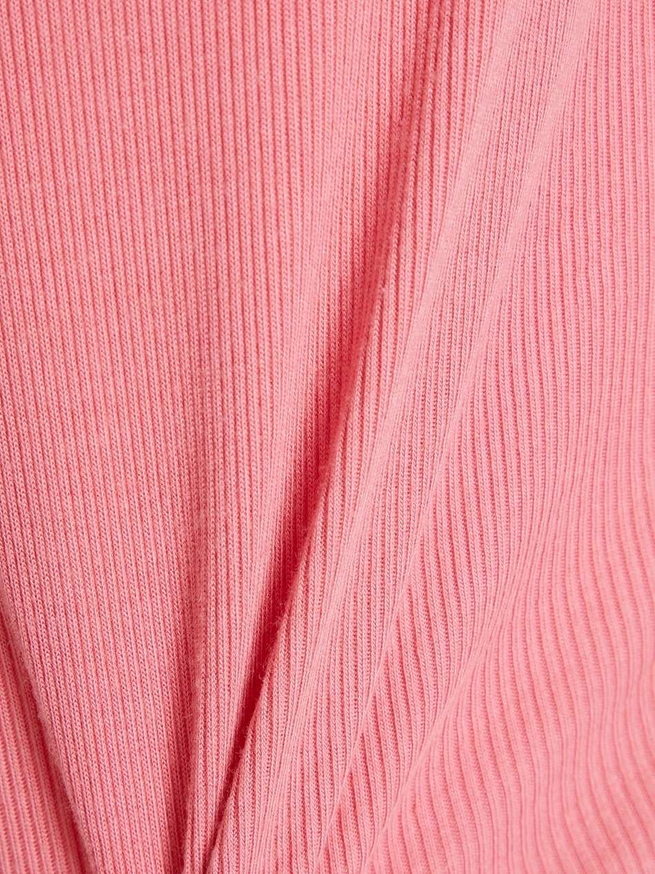 off-the-shoulder ribbed jersey midi dress