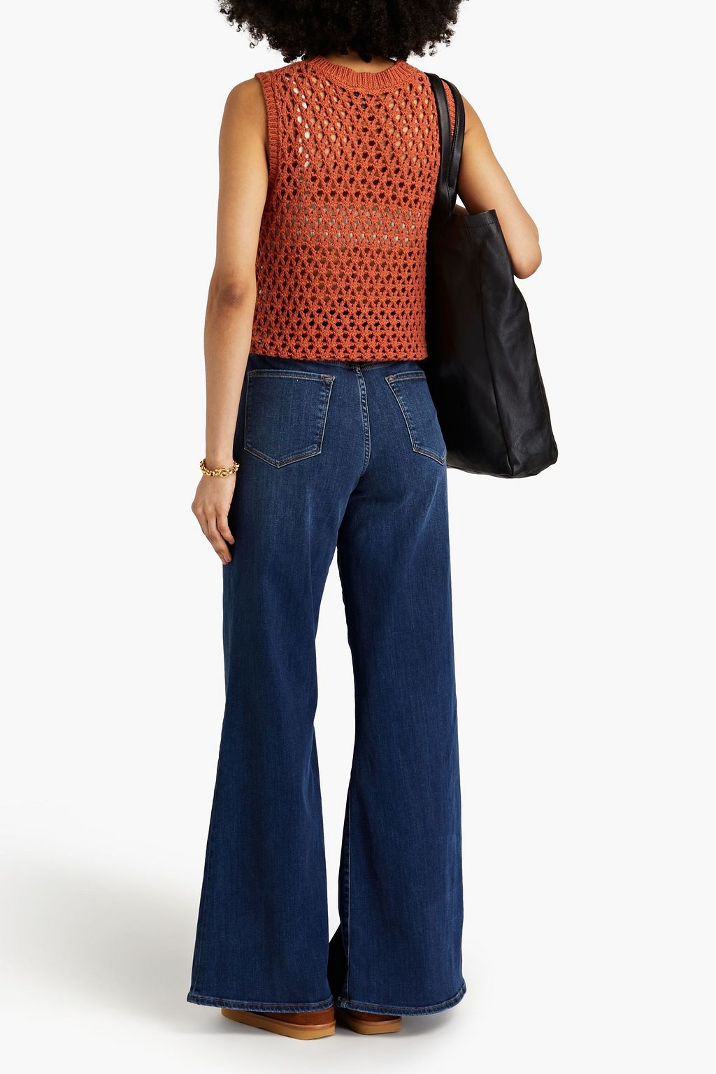FRAME Le Palazzo high-rise wide-leg jeans