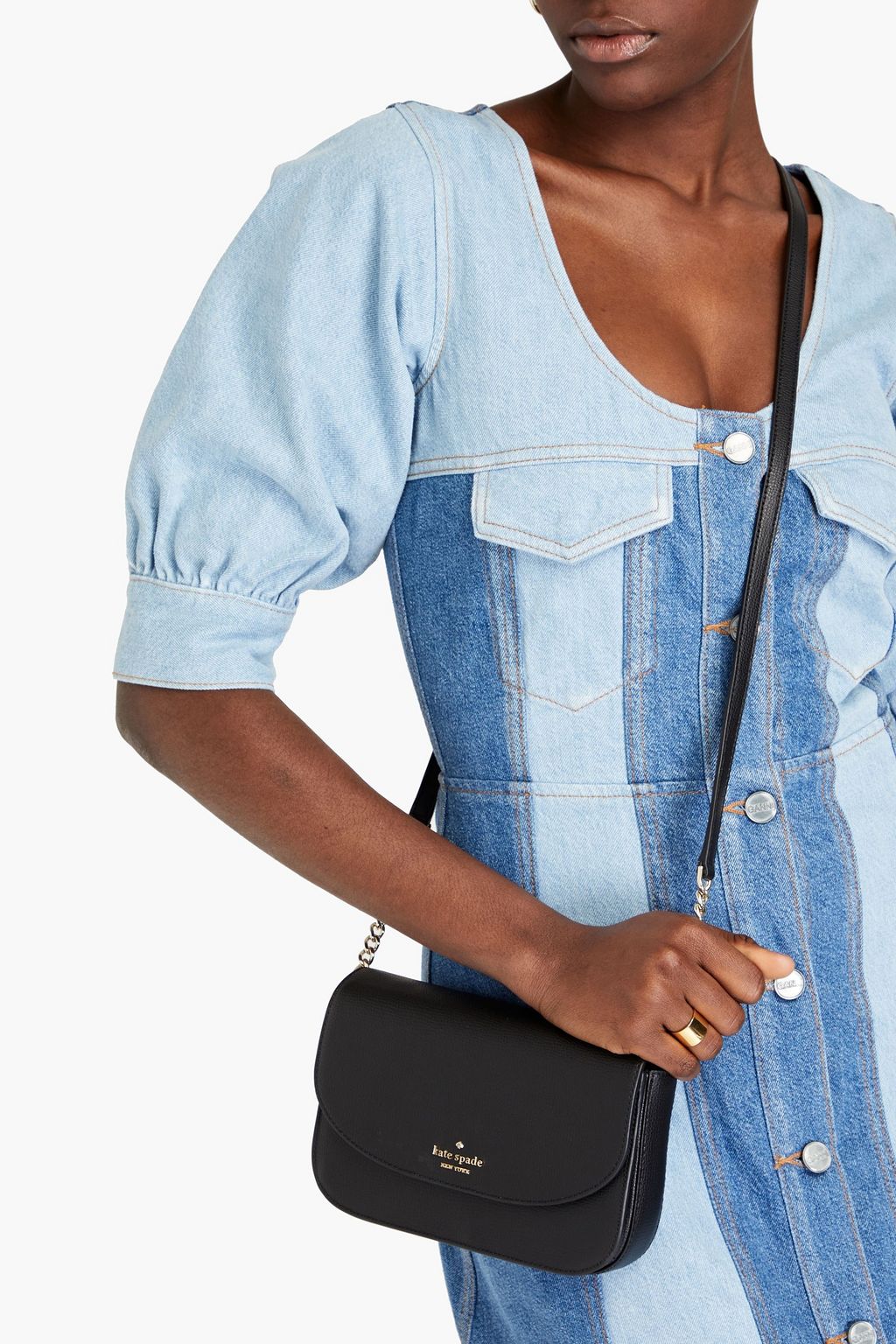 KATE SPADE NEW YORK Pebbledleather shoulder bag THE