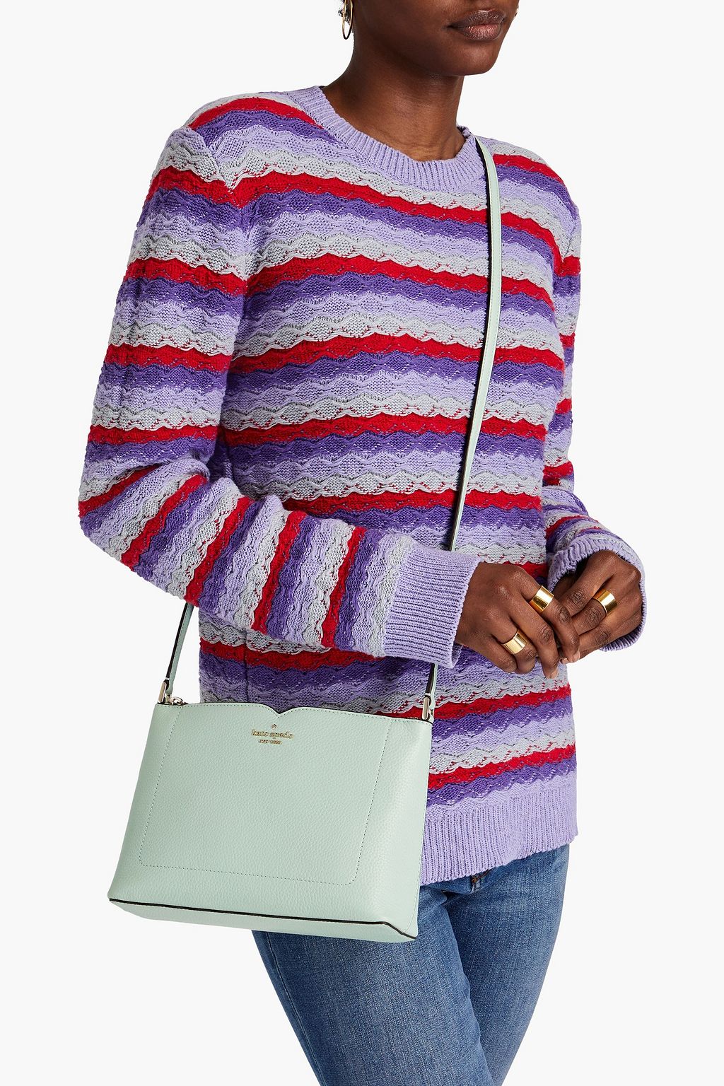 KATE SPADE NEW YORK Pebbledleather shoulder bag THE