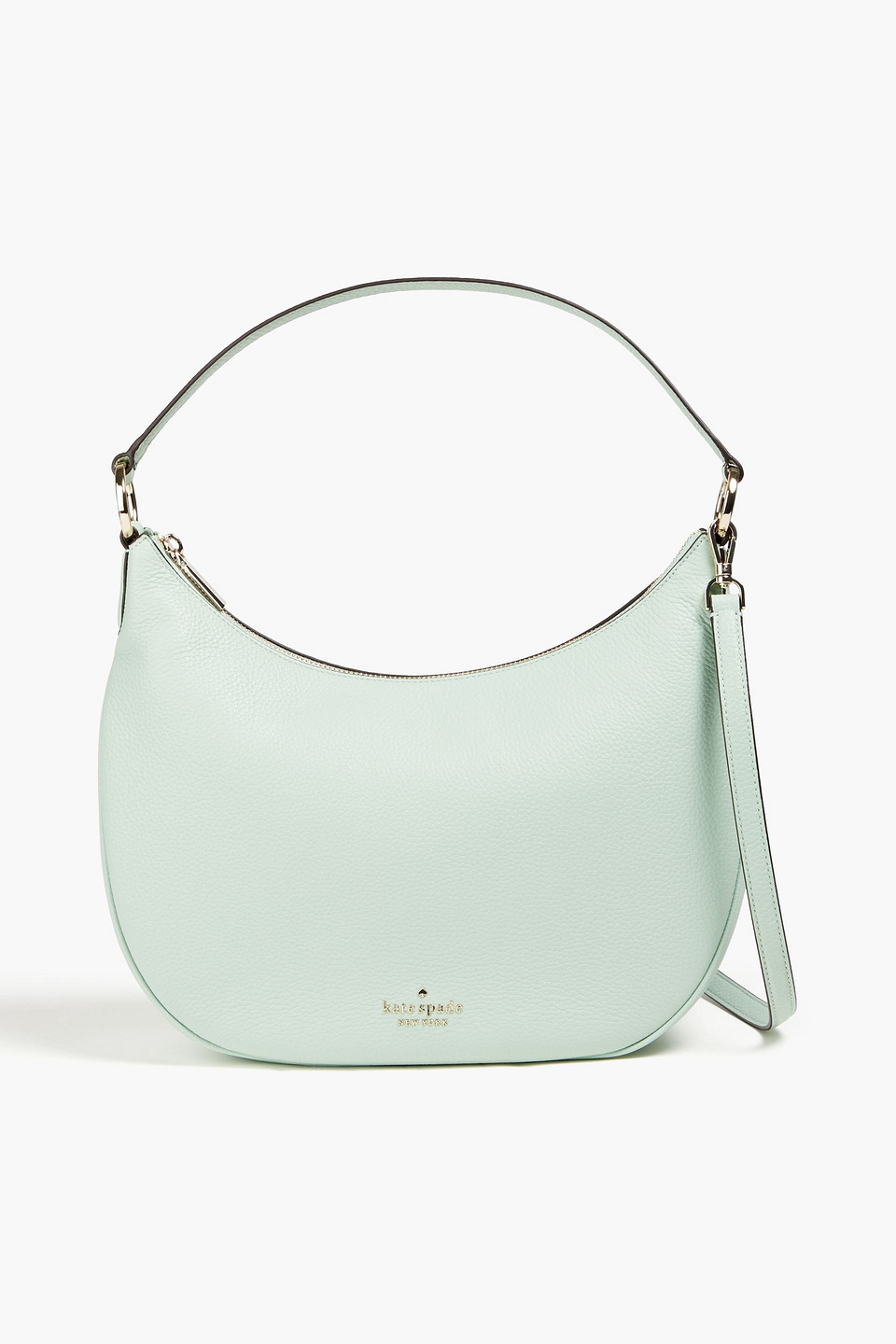 Kate Spade Pebbled-leather Shoulder Bag In Mint