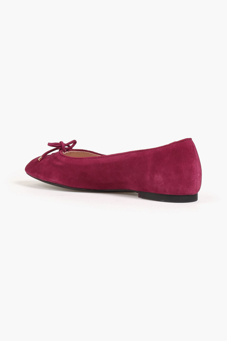  Stuart Weitzman - Gabby Ballerinas Aus Veloursleder Mit Schleife - Lila - Us 4.5 