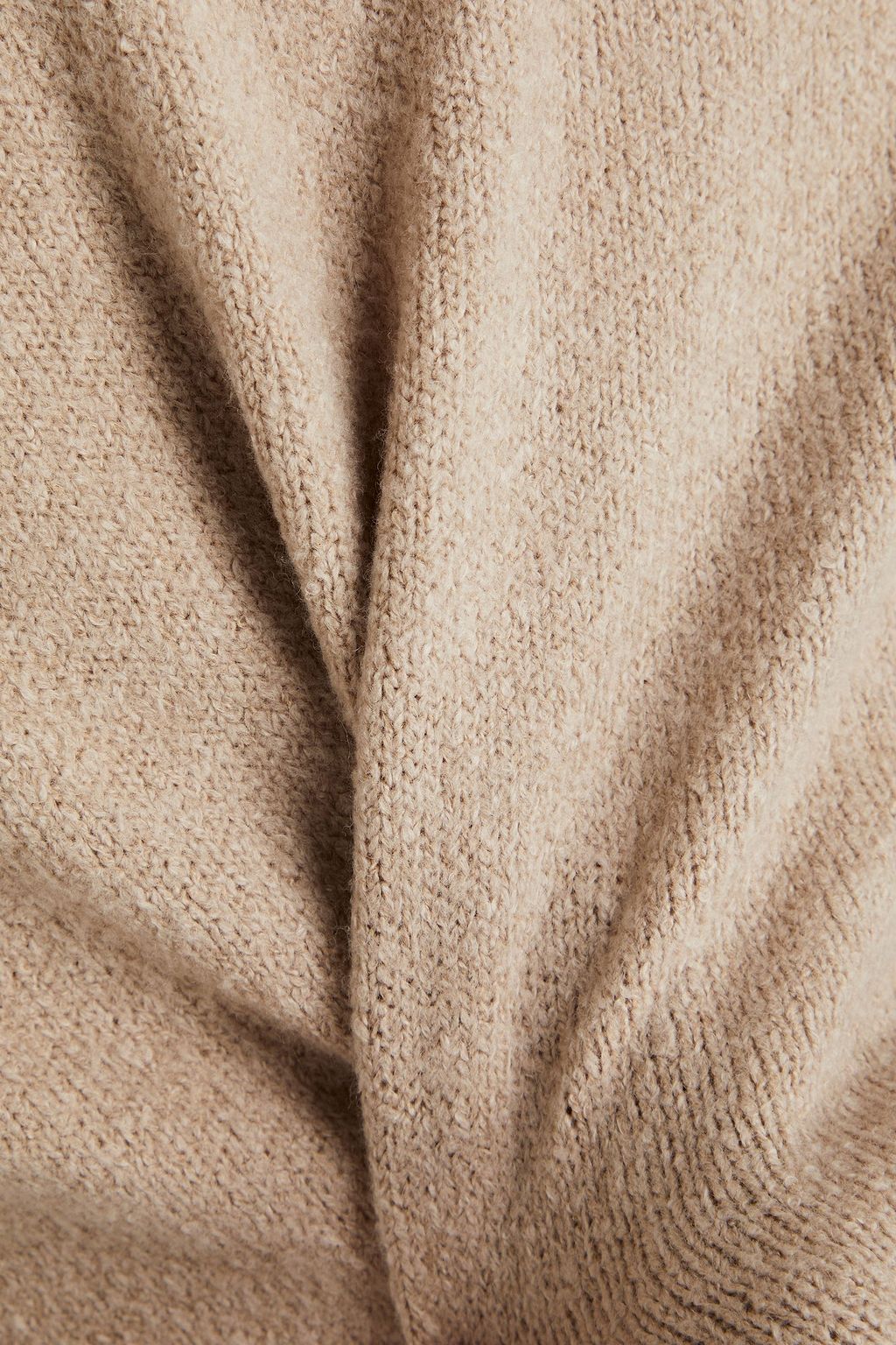 JAMES PERSE Brushed cotton-blend polo sweater