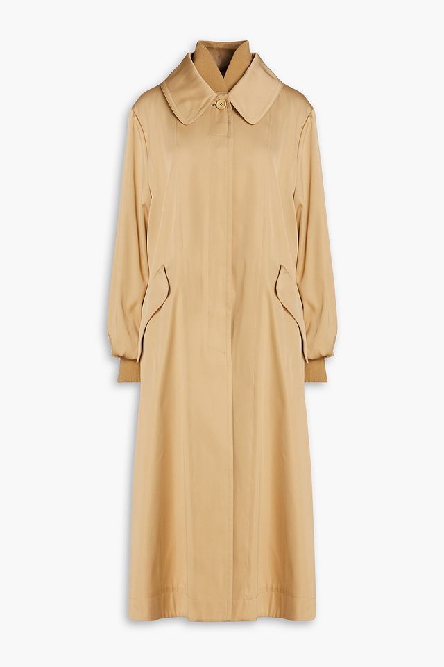 Satin trench coat