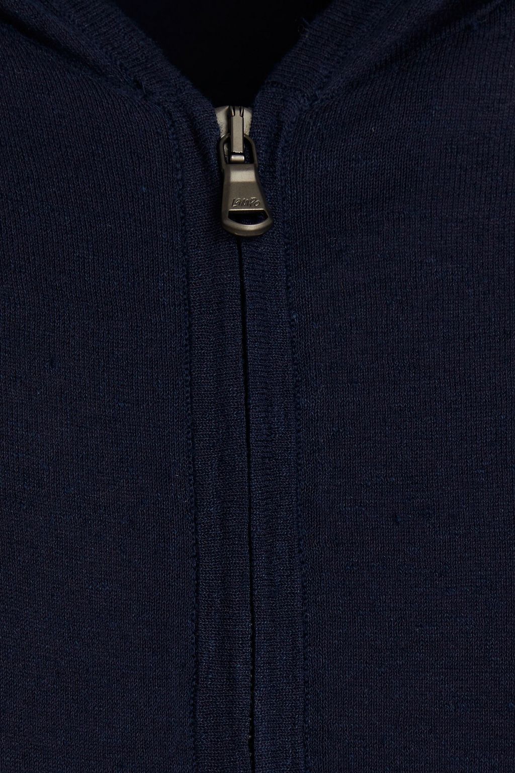 JAMES PERSE Linen-blend zip-up hoodie