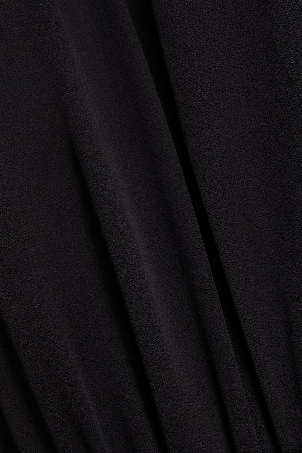 ALBERTA FERRETTI サテンクレープ ワイドレッグ ジャンプスーツ オーガンザトリム