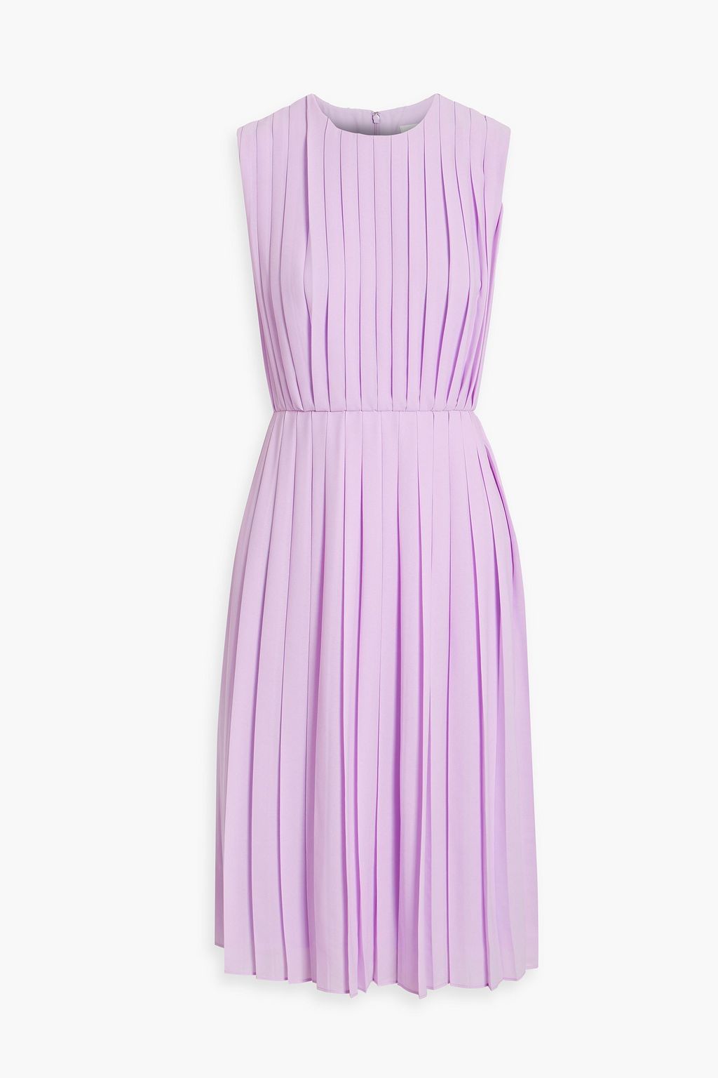 MIKAEL AGHAL Pleated crepe de chine dress