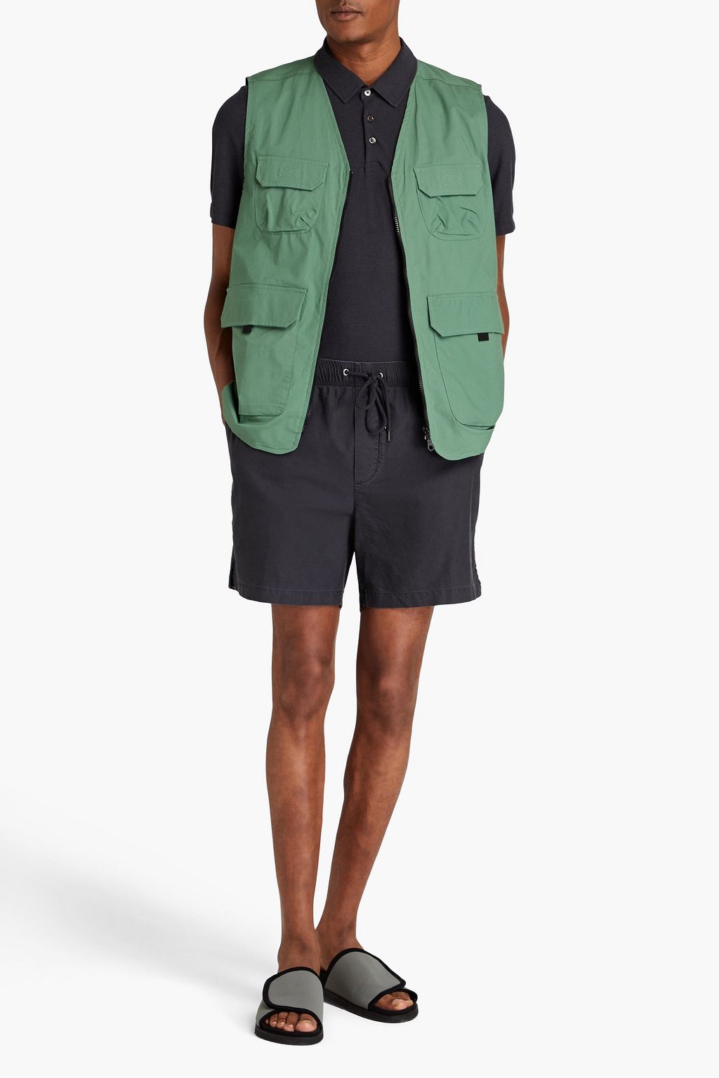 JAMES PERSE Cotton Oxford chino shorts THE