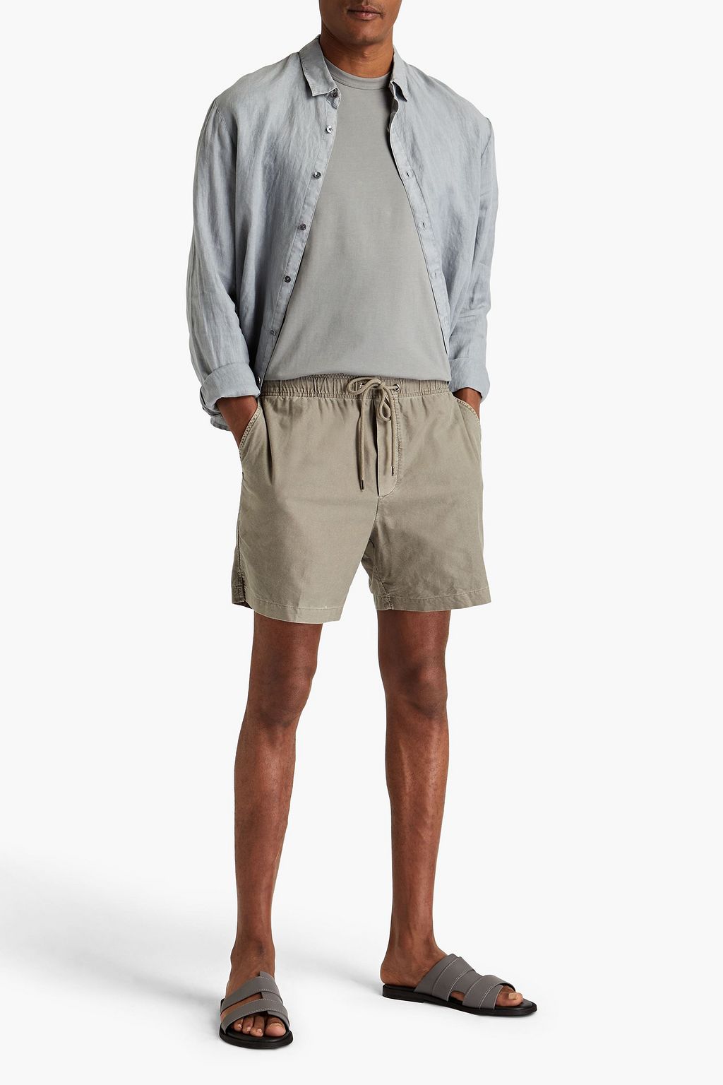 JAMES PERSE Cotton Oxford chino shorts THE