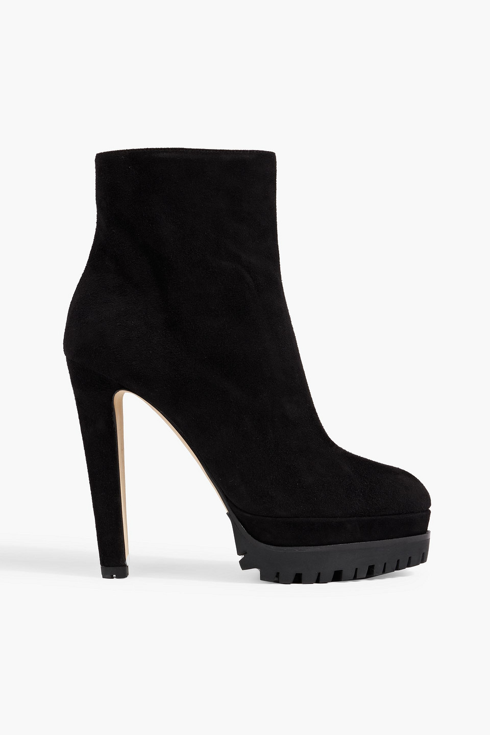 Sergio Rossi Shana 090 Suede Ankle Boots In Black