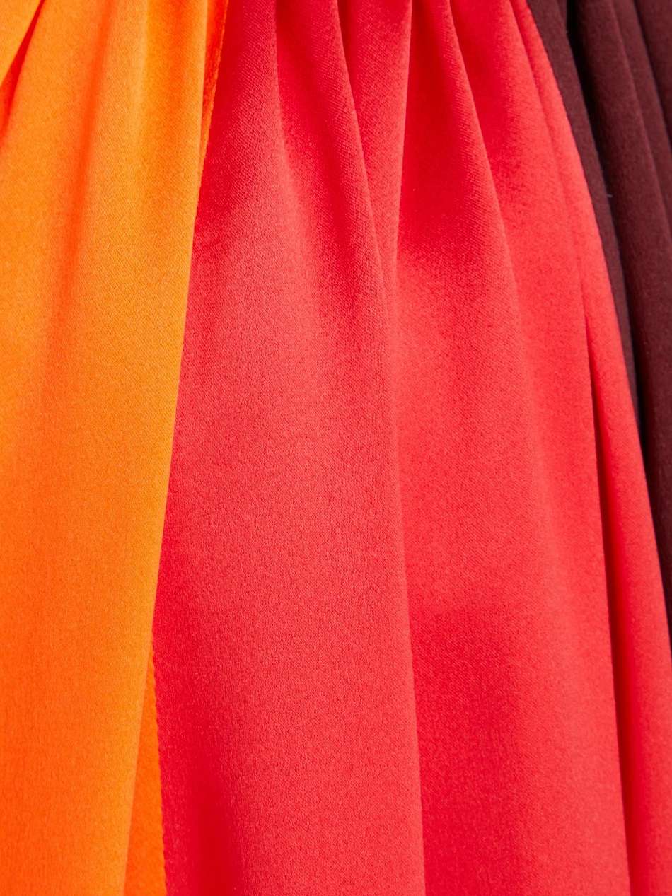 fiamma color-block silk-satin midi dress