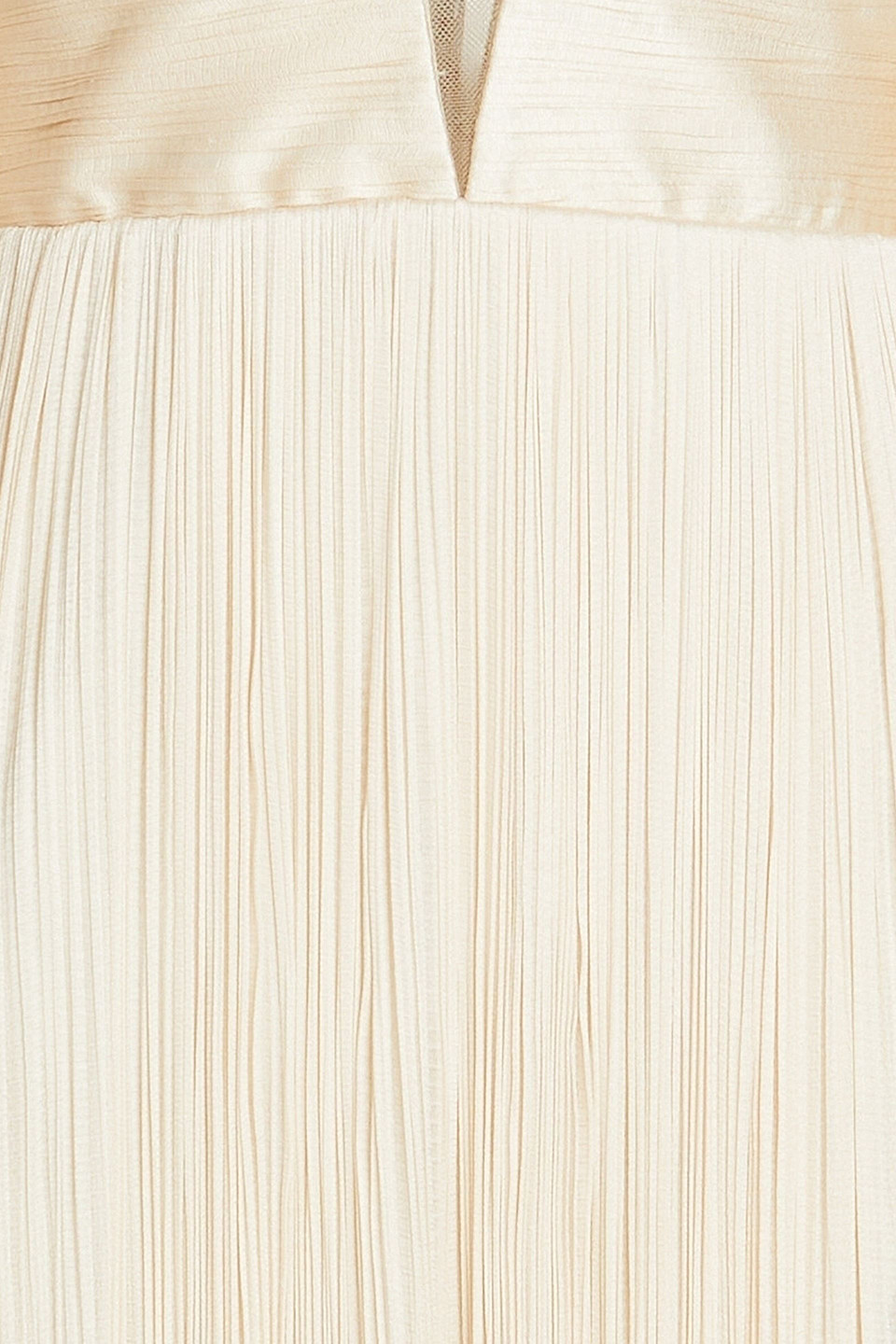 strapless open back dress Women's Pleated Golden Maxi Dress | Vixen Collection