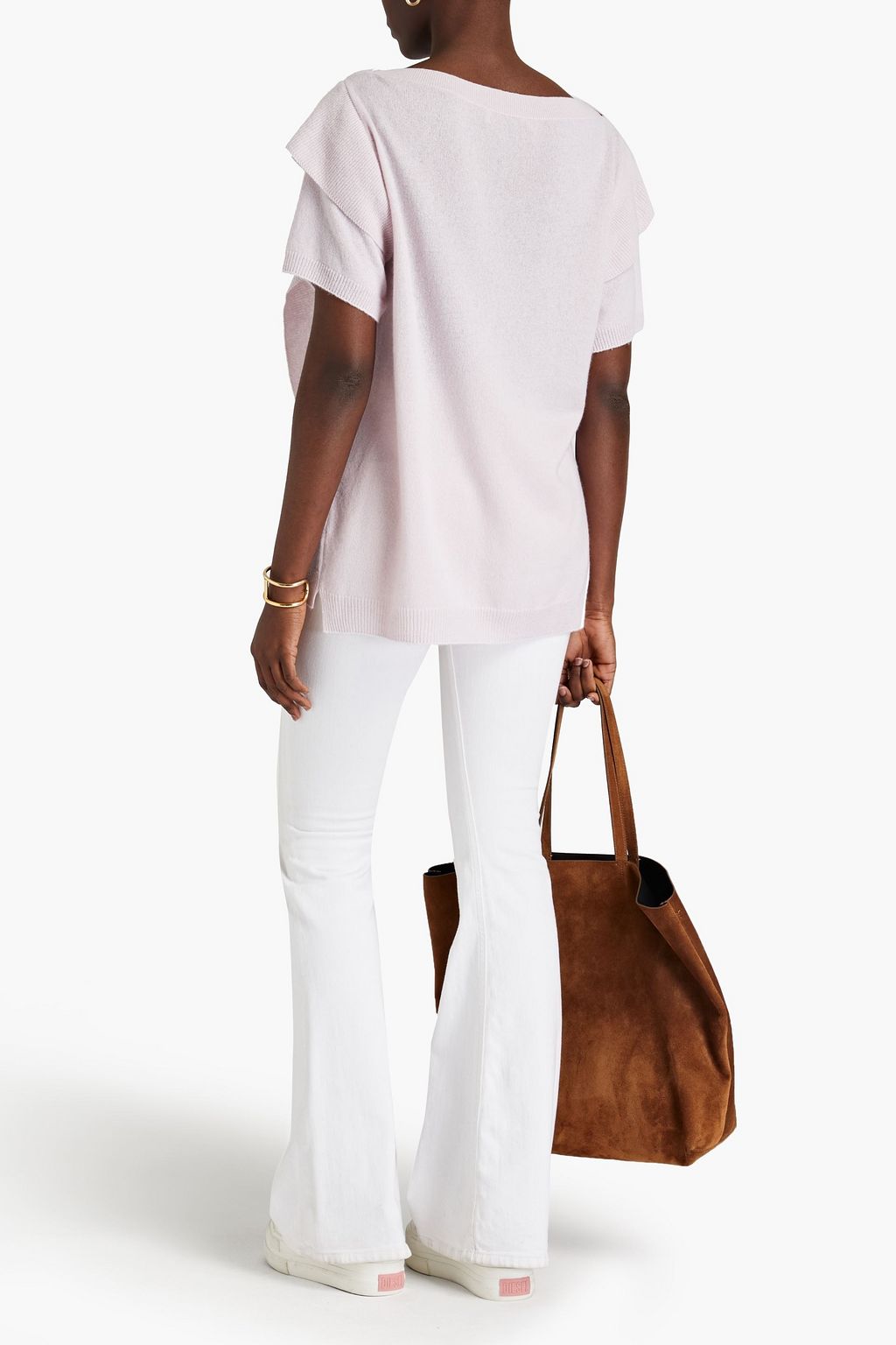 VALENTINO GARAVANI Ruffled cashmere top