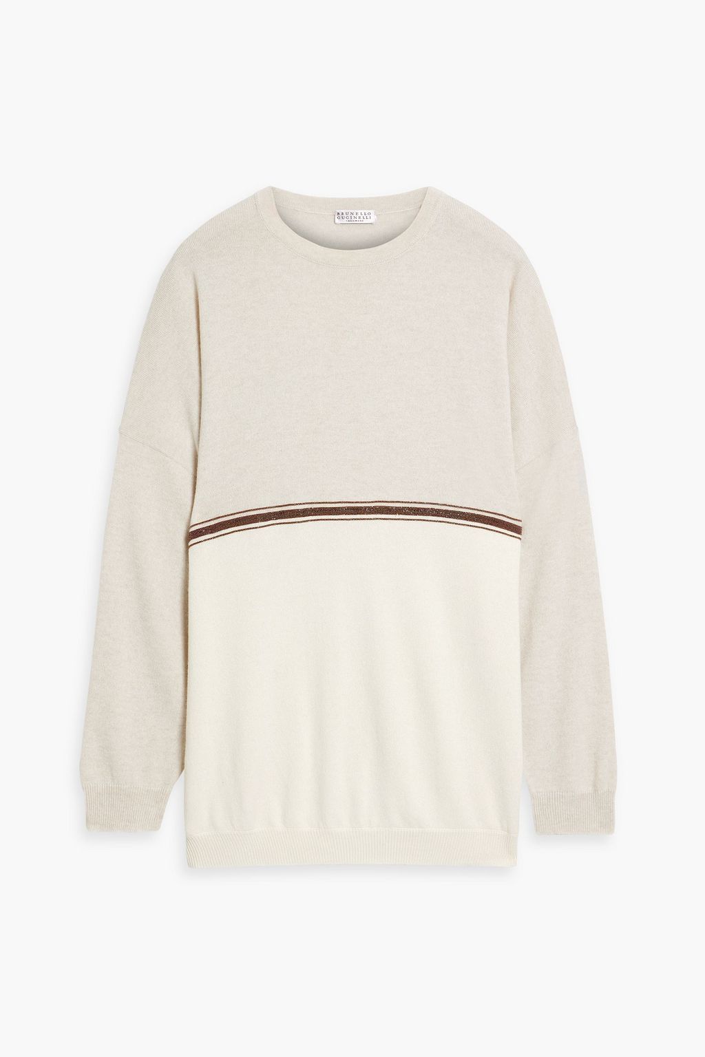 BRUNELLO CUCINELLI Bead-embellished cashmere sweater | THE OUTNET