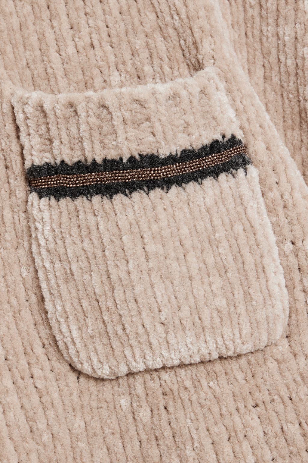 BRUNELLO CUCINELLI Bead-embellished cashmere-blend cardigan