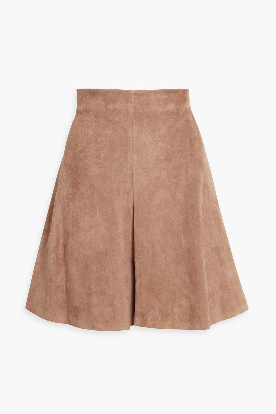 Brunello Cucinelli Suede Mini Skirt In Nude
