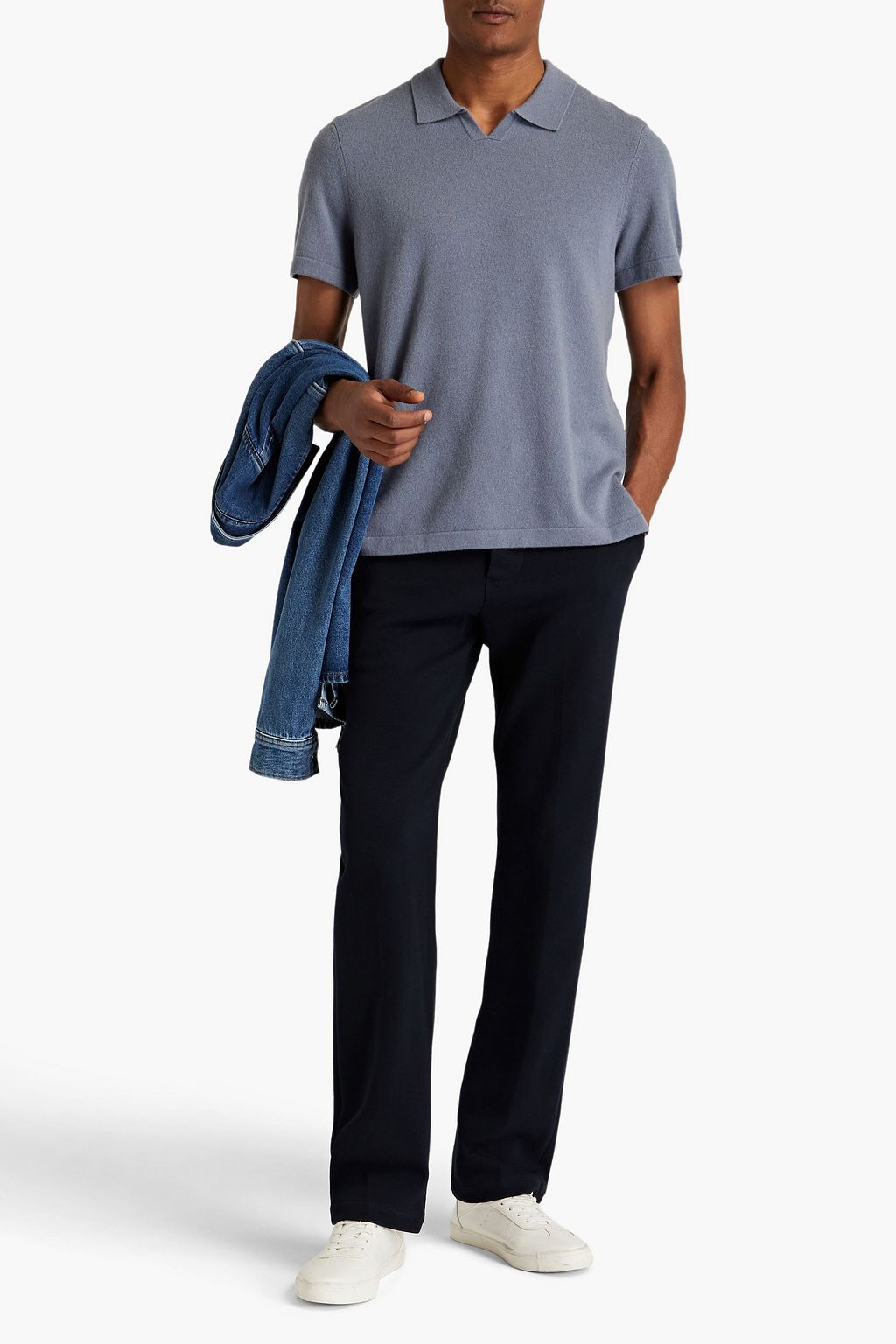 JAMES PERSE Cashmere polo shirt