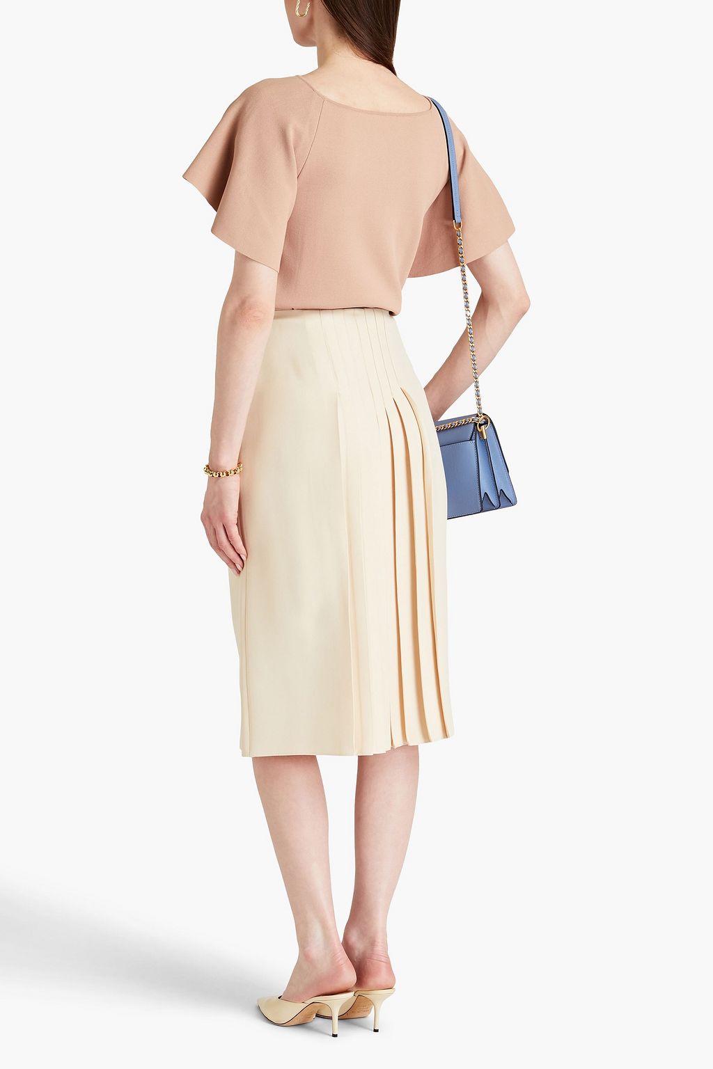 VALENTINO GARAVANI Ruffled stretch-knit top