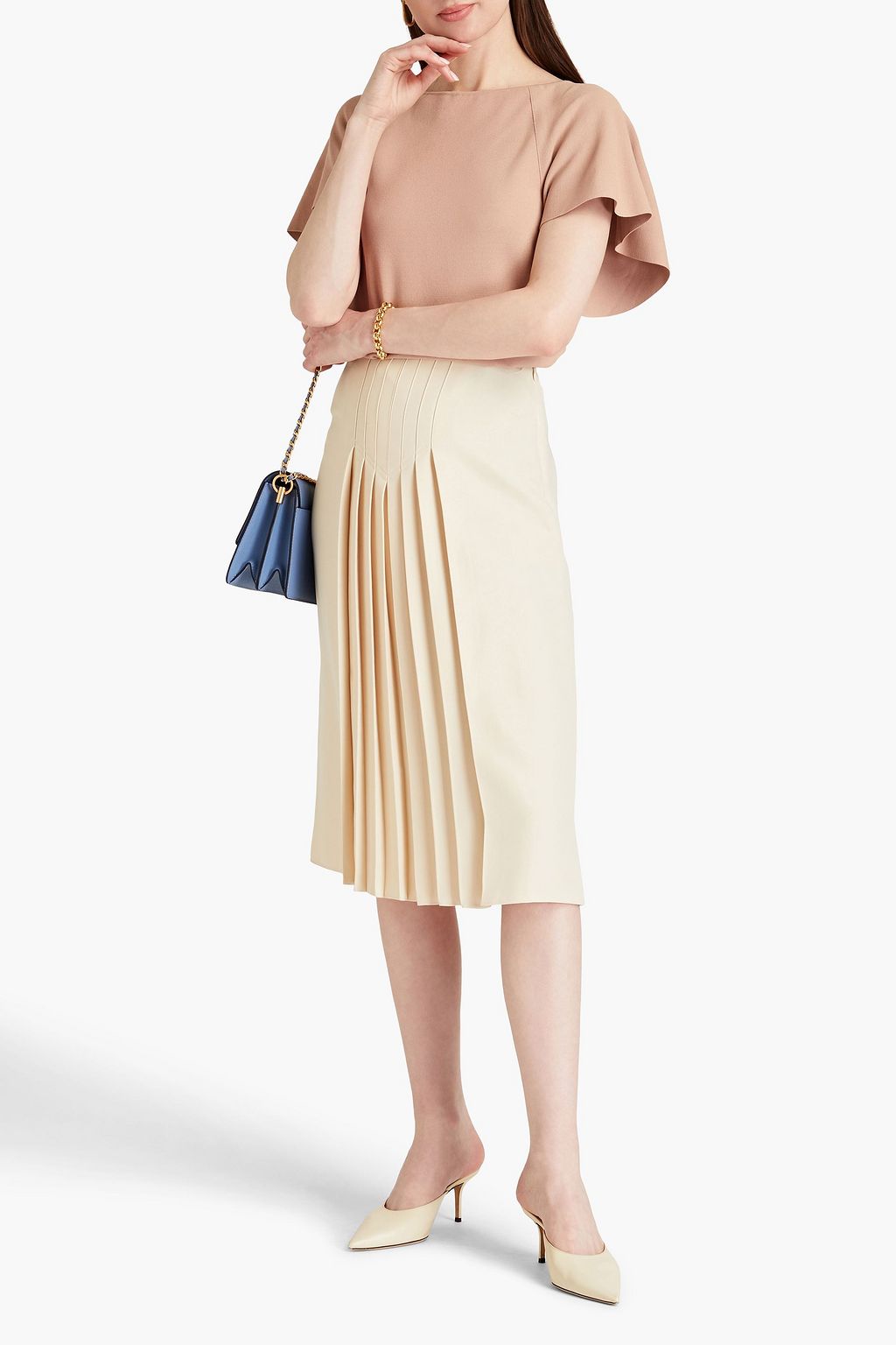 VALENTINO GARAVANI Ruffled stretch-knit top