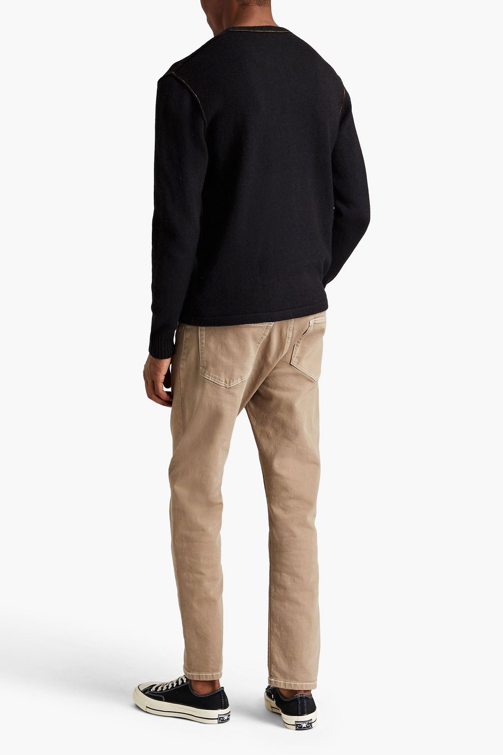 JAMES PERSE Cotton, wool and mohair-blend sweater