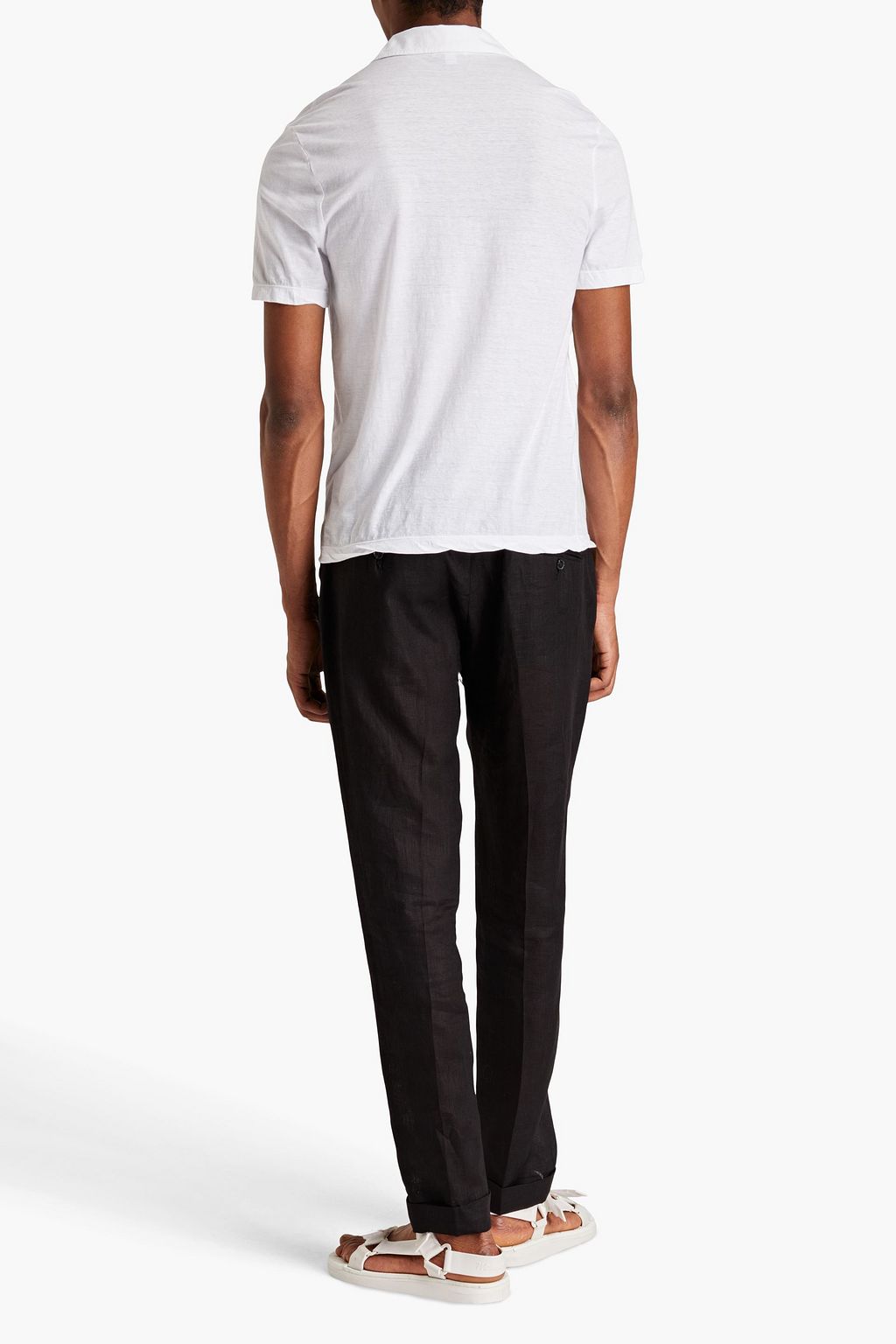 JAMES PERSE Slub cotton-jersey polo shirt