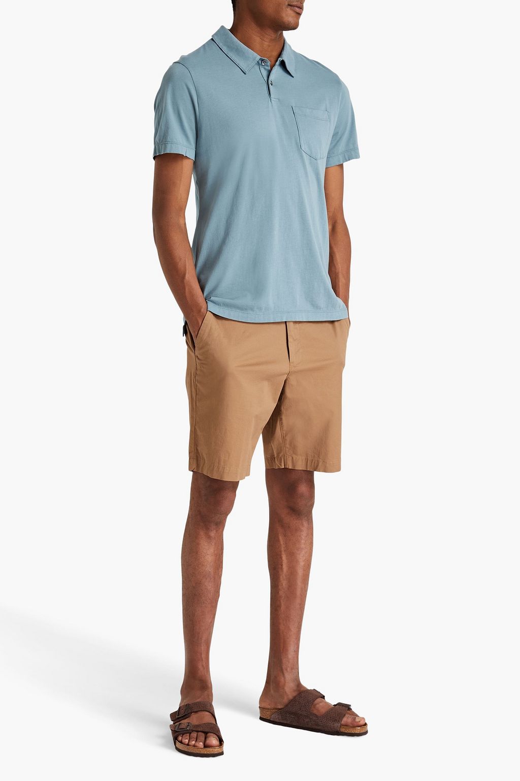 JAMES PERSE Cotton-jersey polo shirt