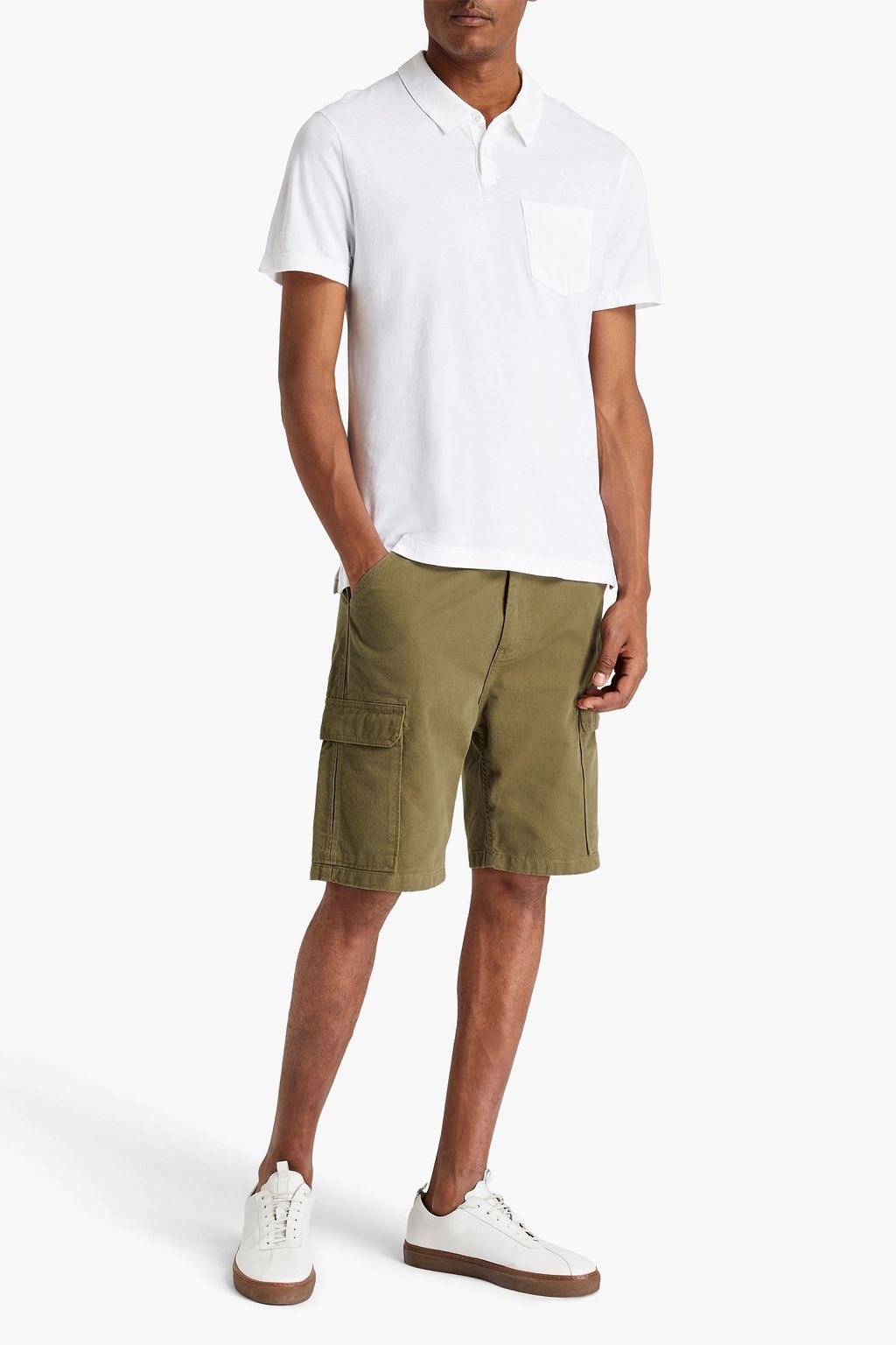 JAMES PERSE Cotton-jersey polo shirt