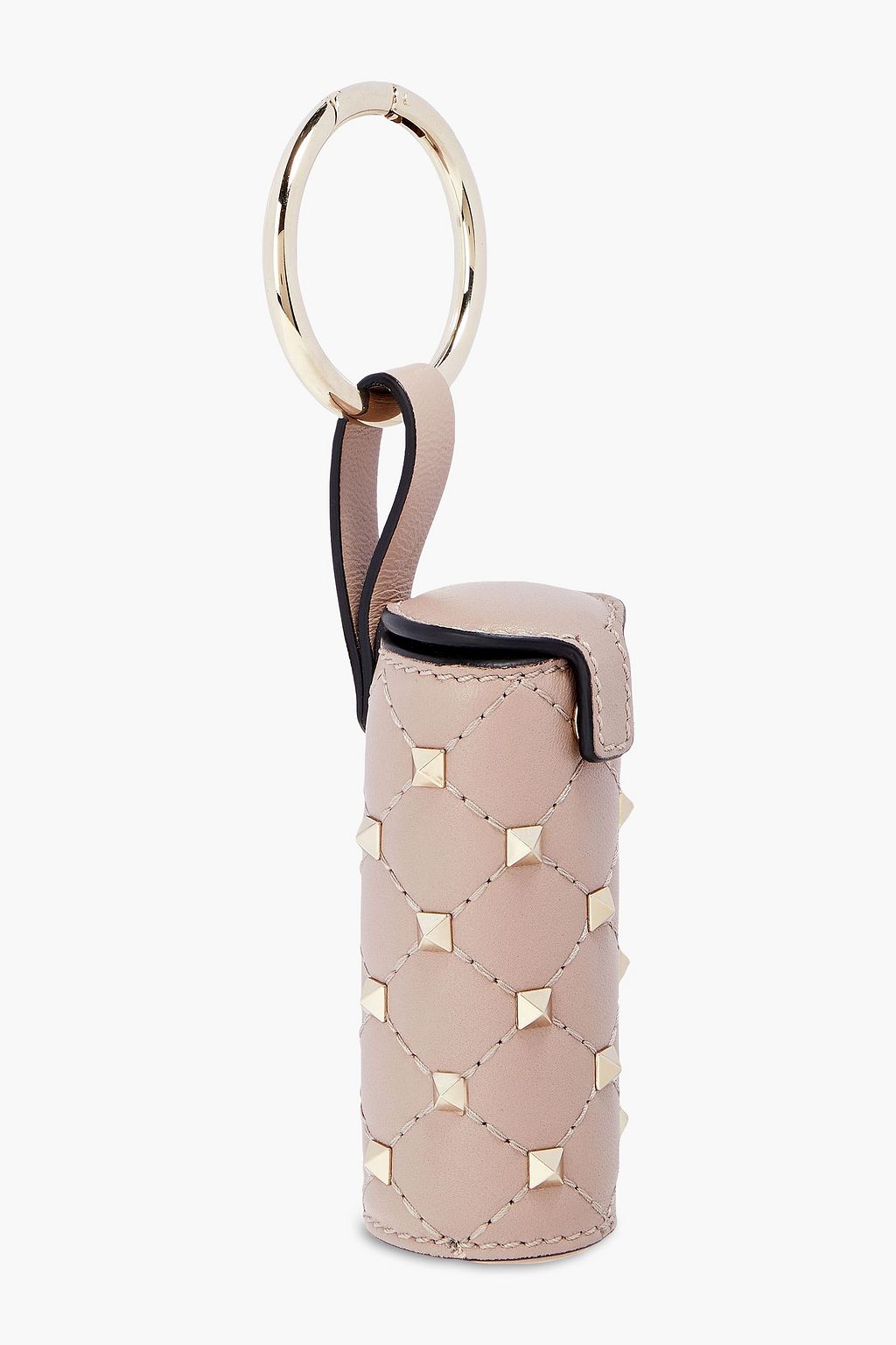 VALENTINO GARAVANI Rockstud quilted leather keychain