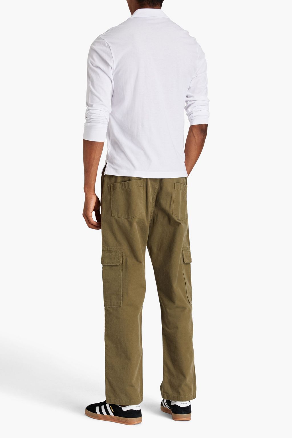 JAMES PERSE Slub cotton-jersey polo shirt
