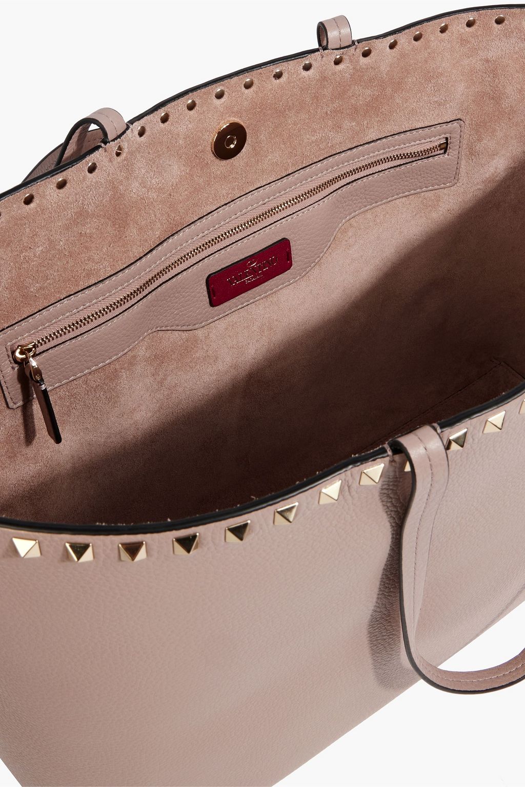 VALENTINO GARAVANI حقيبة توت Valentino Garavani Rockstud من الجلد النافر